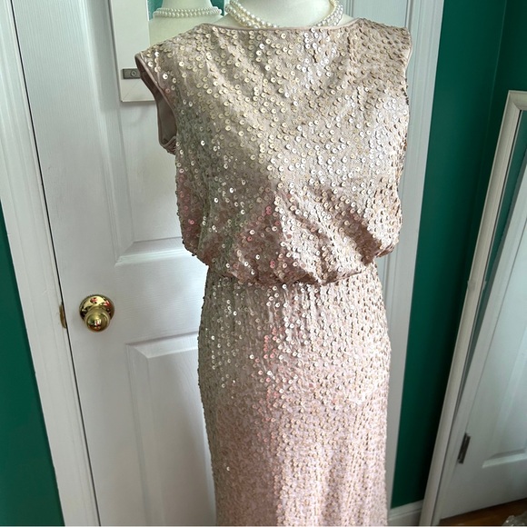 Mother of Bride/Groom Champagne Sequin Gown 6 - Picture 13 of 13